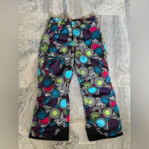The North Face Kids' Multicolor Patterned Snow Pants